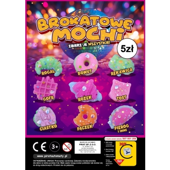 Mochi brokatowe 45 mm - 100 szt
